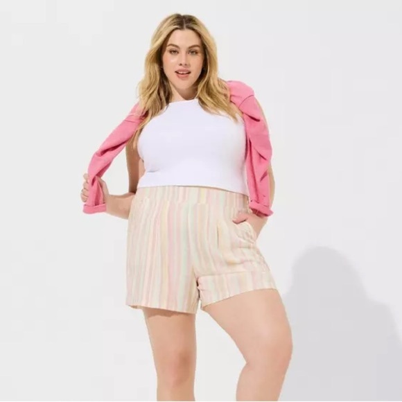 Striped Women's Shorts - Picture 1 of 3